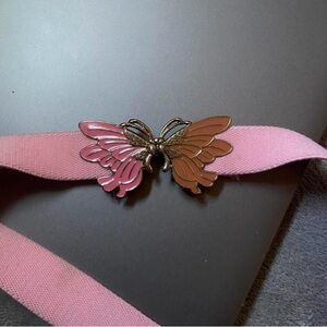 Vintage Pink Butterfly Belt